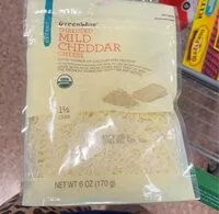 Mängden socker i Shredded mild cheddar cheese