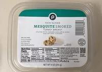 Mängden socker i Thin sliced mesquite smoked turkey breast