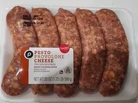 Mängden socker i Pesto provolone cheese Italian sausage
