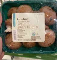 Mängden socker i Green wise whole baby bella mushrooms