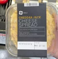 Mängden socker i Cheddar Jack Cheese Spread