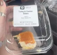 Mängden socker i Publix turkey and cheddar sliders