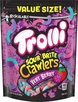 Mängden socker i Sour brite crawlers very berry