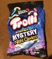 Mängden socker i Trolli Sour Brite Mystery Night Crawlers