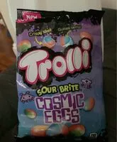 Mängden socker i Trolli Sour Brite Cosmic Eggs