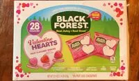 Mängden socker i Valentine Hearts Fruit Flavored Snacks