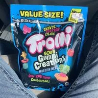 Mängden socker i Trolli sour Gummi Creations
