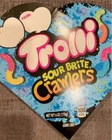 Mängden socker i Trolli Sour Brite Crawlers