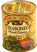 Mängden socker i Seasoned mixed greens