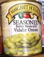 Mängden socker i Margaret holms seasoned butter beans