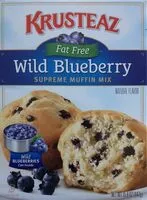 Mängden socker i Wild blueberry supreme muffin mix fat free