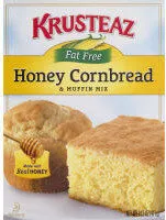Mängden socker i Honey cornbread & muffin mix fat free