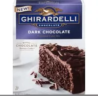 Mängden socker i Ghirardelli dark chocolate premium cake mix