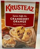 Mängden socker i Cranberry orange flavor muffin mix