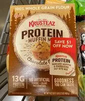 Mängden socker i Chocolate chip 100% whole grain flour protein muffin mix