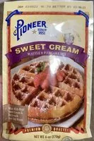 Mängden socker i Sweet cream waffle and pancake mix