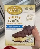 Mängden socker i kemps simply crafted premium icecream sandwiches