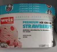 Mängden socker i Strawberry ice cream