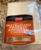 Mängden socker i White pasteurized american cheese