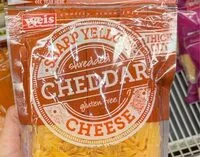 Mängden socker i Thick cut sharp yellow shredded cheddar