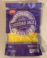 Mängden socker i Shredded Cheddar Jack Cheese