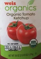 Mängden socker i Organics organic tomato ketchup