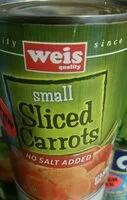 Mängden socker i Sliced Carrots