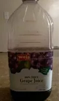 Mängden socker i 100% Grape Juice From Concentrate