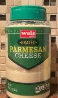 Mängden socker i Grated parmesan cheese