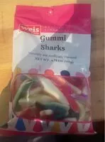 Mängden socker i Gummi sharks