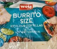 Mängden socker i Weis burrito wraps