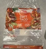 Mängden socker i Soft Taco 8’ Flour Tortillas