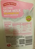 Mängden socker i Fat Free Skim Milk