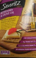 Mängden socker i Rosemary & Olive Oil Woven Wheats Baked Crackers