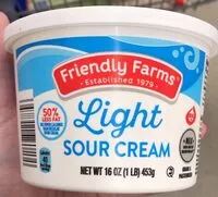 Mängden socker i Light sour cream