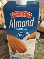 Mängden socker i Vanilla almond milk, vanilla