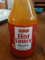 Mängden socker i Burman's original cayenne pepper hot sauce