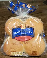 Mängden socker i L'oven Fresh Hamburger Buns