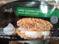 Mängden socker i Pizzelle anise flavored italian style cookies, anise