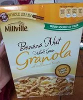 Mängden socker i Banana Nut Whole Grain Granola