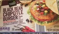Mängden socker i Black bean chipotle burger vegan vegetable burger with brown rice, black beans & jalapeno pepper, black bean