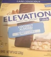 Mängden socker i Elevation coconut almond