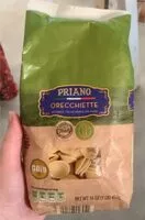 Mängden socker i Pates orecchiete