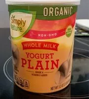 Mängden socker i Organic Plain Whole Yogurt