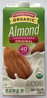 Mängden socker i Organic Almond milk