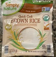 Mängden socker i Organic quick cook brown rice