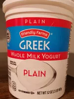 Mängden socker i Greek whole milk yogurt plain