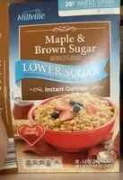 Mängden socker i Maple & Brown Sugar Instant Oatmeal