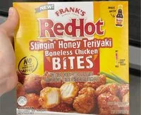 Mängden socker i Frank’s RedHot Stingin’ Honey Teriyaki Boneless Chicken Bites
