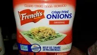 Mängden socker i Original french fried onions